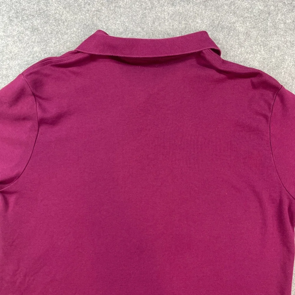 Polo Ralph Lauren Mens Polo Shirt L Plum Short Sleeve Custom Fit